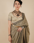 Warm Beige Saree Set