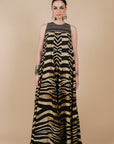 Zebra Print Maxi Dress