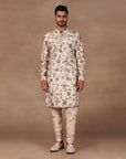 Almond Ivory Nehru Jacket Set | East