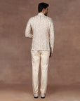 Almond Ivory Tonal Bandhgala Set | East