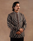 Antique Gold - Black Bandhgala Set