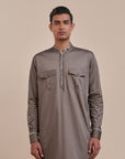 Ash Brown Kurta | Atth