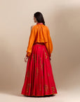 Modern Skirt Set - Red