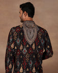 Black Ikat Kurta Set | East