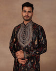 Black Ikat Kurta Set | East