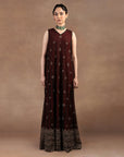 Burgundy Sheer Dress