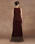 Burgundy Sheer Dress