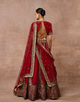Carmine Red Lehenga Set