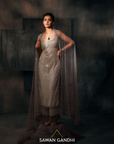 Grey Threadwork Suit