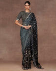 Emerlad Ombre Saree Set