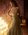 Antique Gold Trail Skirt Set