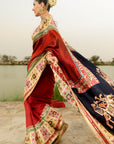 Red Banno Saree Set