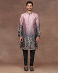 Mave Pink - Black Ombre Nehru Jacket Set | East