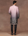 Mave Pink - Black Ombre Nehru Jacket Set | East