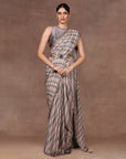 Mave Pink Ombre Saree Set
