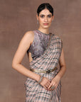 Mave Pink Ombre Saree Set