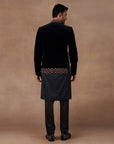 Midnight Blue Bandhgala Set | East