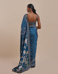 Midnight Blue Saree Set | Atth