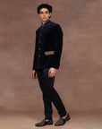 Navy Blue Bandhgala Set | East