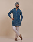 Navy Blue Kurta | Atth