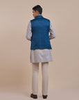 Navy Blue Nehru Jacket | Atth