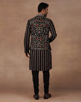 Noir Black Nehru Jacket Set | East
