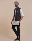 Noir Nehru Jacket | Atth