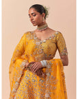 Mango Zardozi Phool Heavy Lehenga Set