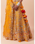 Mango Zardozi Phool Heavy Lehenga Set