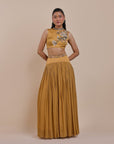 Ochre Mustard Skirt Set | Atth
