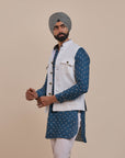 Pearl Ivory Nehru Jacket | Atth