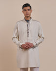 Pearl Ivory Solid Kurta | Atth