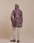 Plum Red Ikat Kurta | Atth