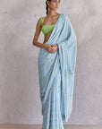 Perugia Blue Saree