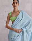 Perugia Blue Saree