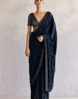 Naples Navy Saree