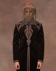 Rust Brown Embroidered Sehera