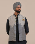 Signature Chevron Nehru Jacket | Atth