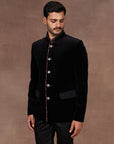 Slate Black Bandhgala Set | East