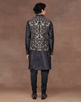 Slate Black Nehru Jacket Set | East