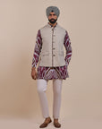 Slate Pearl Nehru Jacket | Atth