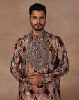 Taupe Ikat Kurta Set | East