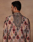 Taupe Ikat Kurta Set | East