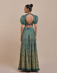 Teal Blue Ombre Sharara Set | Atth