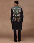 Turquoise Ombre Nehru Jacket Set | East