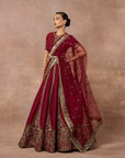 Vintage Maroon Lehenga Set