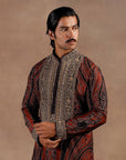 Vintage Red Janawaar Kurta Set