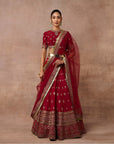 Vintage Red Lehenga Set