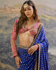 Neelpari Dabka Silk Saree Set