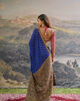 Neelpari Dabka Silk Saree Set